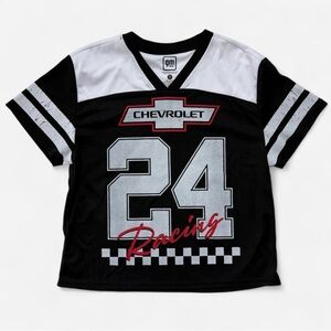 Black and White Racing Shirt